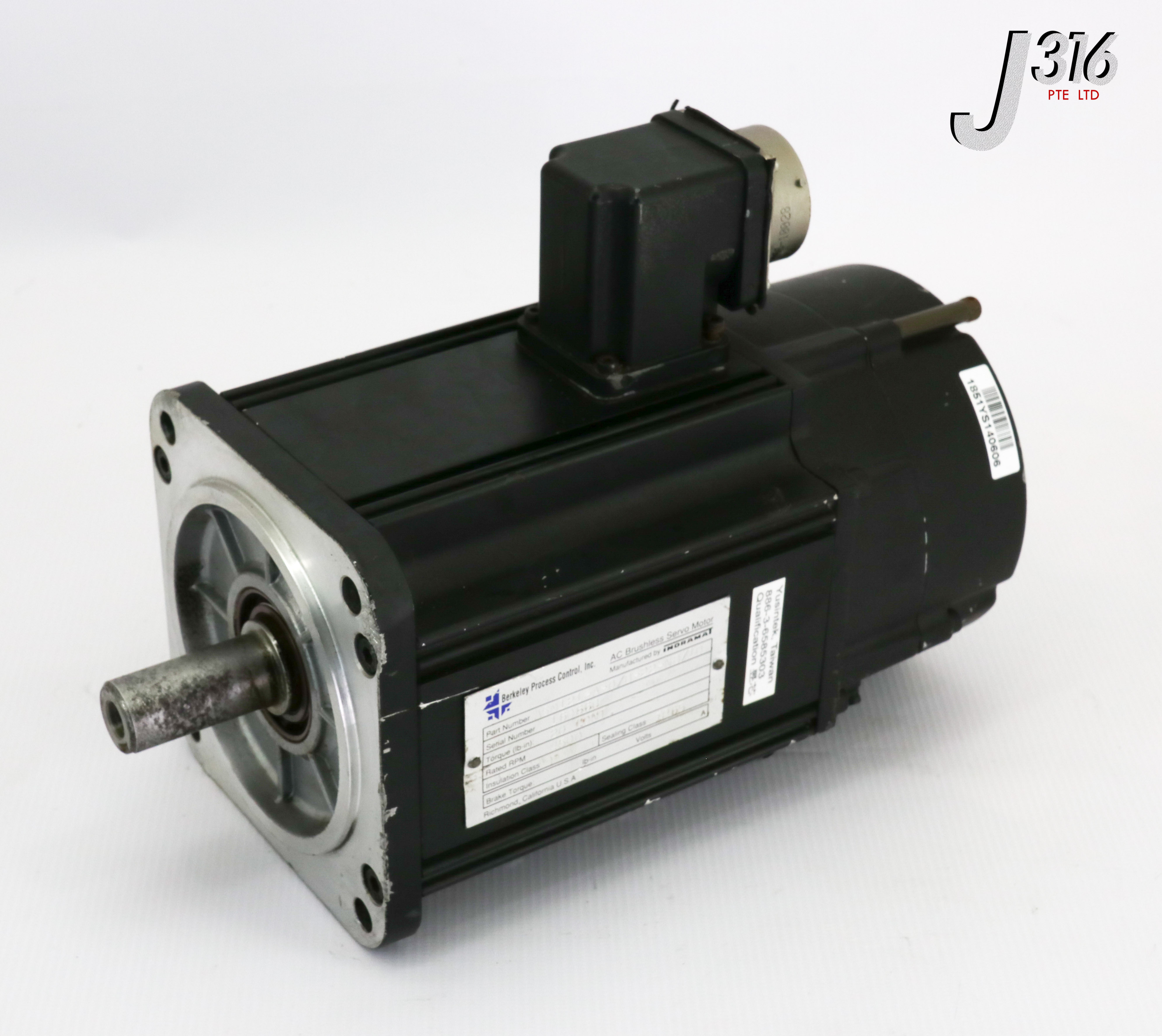 my 18604 BERKELEY PROCESS CONTROL AC BRUSHLESS SERVO MOTOR ASM121-A-0